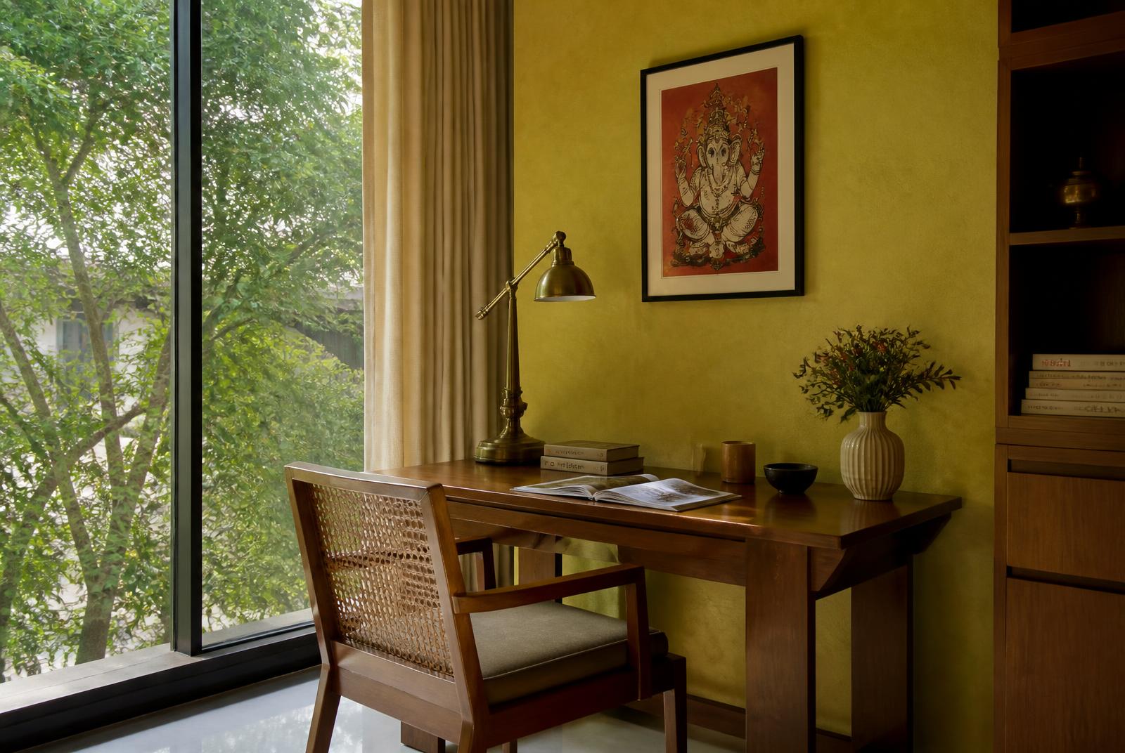 One window, one desk, one hour