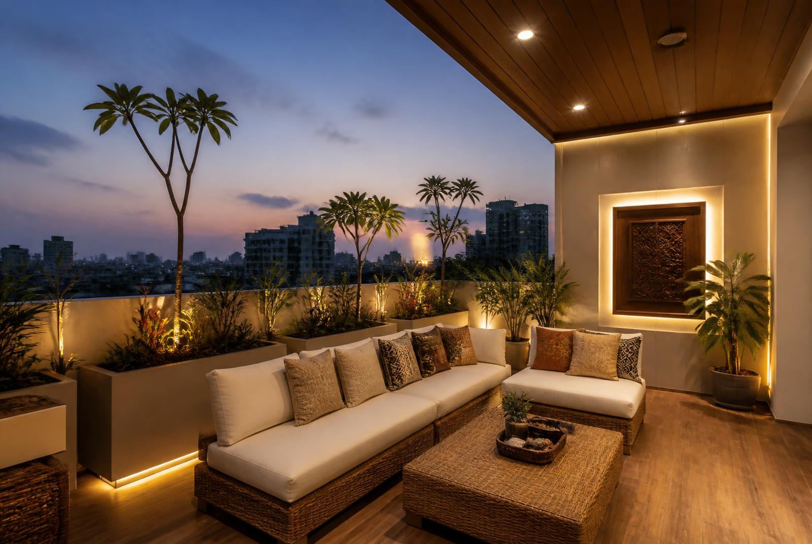 Terrace before dinner